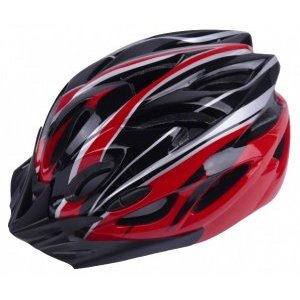 Шлем велосипедный Vinca Sport VSH 25, взрослый, IN-MOLD, черно-красный, VSH 25 Black-Red (L)