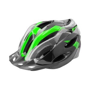 Шлем велосипедный Stels FSD-HL021, out-mold, чёрно-зелёный, 600123
