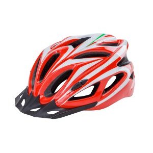 Шлем велосипедный Stels FSD-HL022, in-mold, бело-красный, 600128